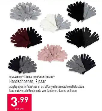 ALDI Handschoenen, 2 paar aanbieding