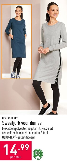 ALDI Sweatjurk voor dames aanbieding