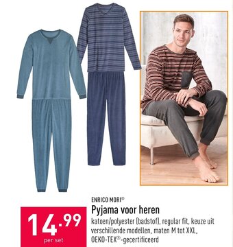 ALDI Pyjama voor heren aanbieding