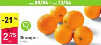 ALDI Sinaasappels 2 kg aanbieding