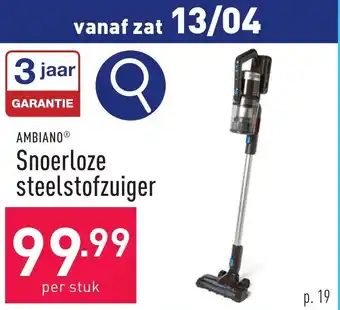 ALDI AMBIANO Snoerloze steelstofzuiger aanbieding