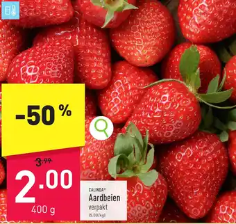 ALDI CALINDA Aardbeien 400g aanbieding