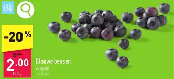 ALDI Blauwe bessen 150g aanbieding