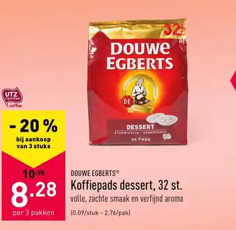 ALDI Koffiepads dessert, 32 st. aanbieding