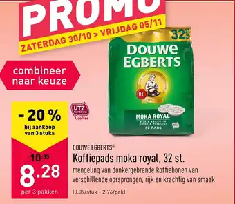 ALDI Koffiepads moka royal, 32 st. aanbieding