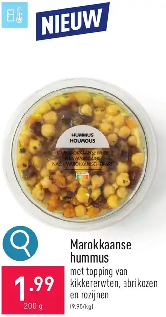 ALDI Marokkaanse hummus 200g aanbieding