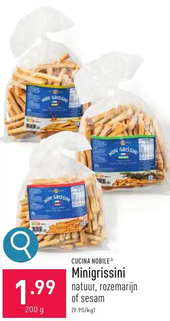 ALDI CUCINA NOBILE Minigrissini 200g aanbieding