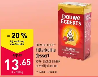 ALDI Filterkoffie dessert 3 x 500g aanbieding