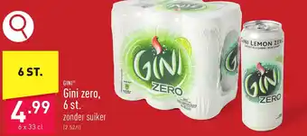 ALDI Gini zero, 6 x 33 cl aanbieding