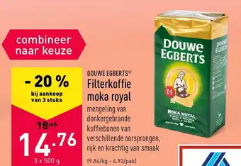 ALDI Filterkoffie moka royal 3 x 500g aanbieding