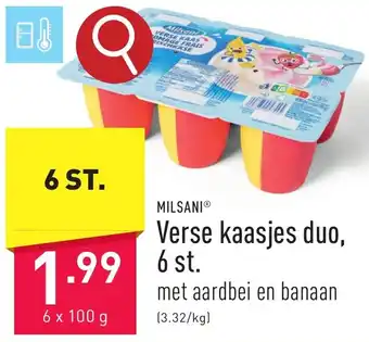 MILSANI Verse kaasjes duo, 6 x 100g