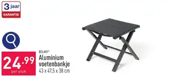 ALDI BELAVI Aluminium voetenbankje aanbieding