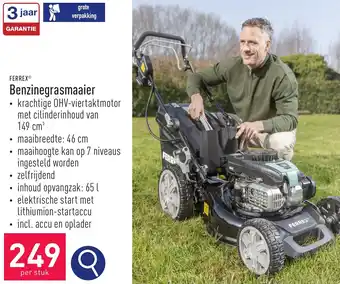 ALDI FERREX Benzinegrasmaaier aanbieding