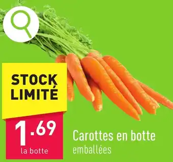 ALDI Carottes en botte aanbieding