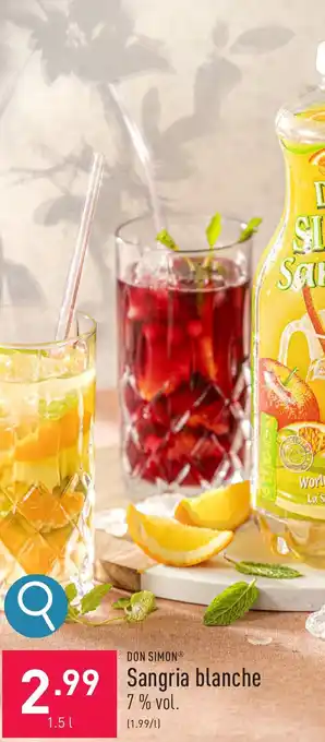 ALDI DON SIMON Sangria blanche 1.5L aanbieding
