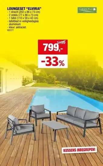 Hubo LOUNGESET “ELVIRIA” aanbieding