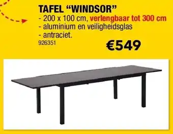 Hubo TAFEL “WINDSOR” aanbieding