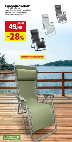 Hubo RELAXZETEL “SUNDAY” aanbieding