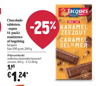 Chocolade-tabletten-repen 4 pack matinettes of hagelslag 100g