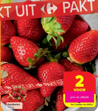 Carrefour Market Aardbeien 500 g aanbieding