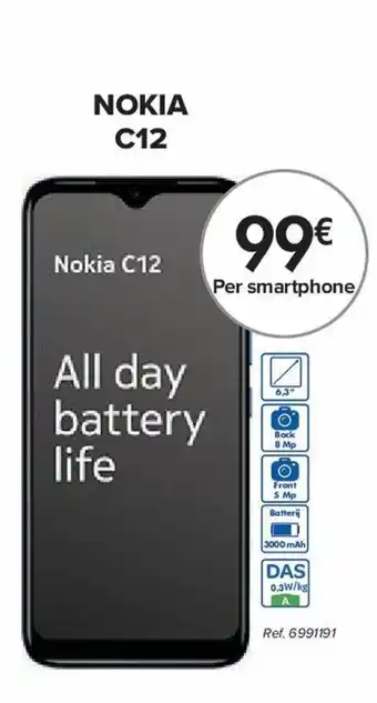 Carrefour NOKIA C12 aanbieding