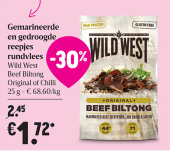 Delhaize Gemarineerde en gedroogde reepjes rundvlees aanbieding