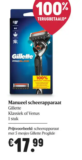 Delhaize Manuel scheerapparaat aanbieding