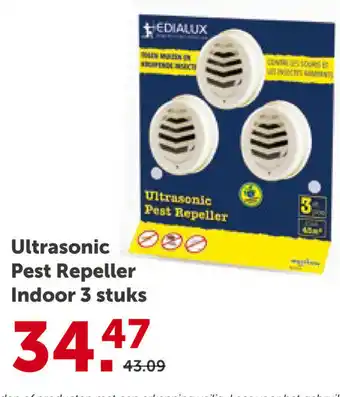 Ultrasonic Pest Repeller Indoor 3 stuks