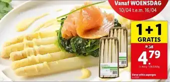 Lidl Verse witte asperges aanbieding