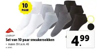 Lidl Set van 10 paar sneakersokken aanbieding