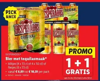 Lidl Bier met tequilasmaak aanbieding