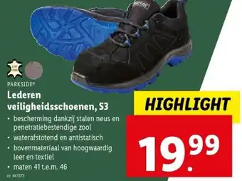 Lidl Lederen veiligheidsschoenen, S3 aanbieding