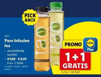 Lidl Pure infusion tea aanbieding