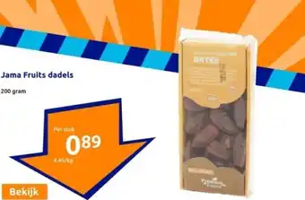 Action Jama Fruits dadels aanbieding
