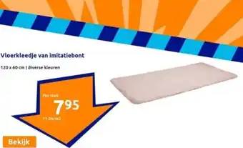 Action Vloerkleedje van imitatiebont aanbieding