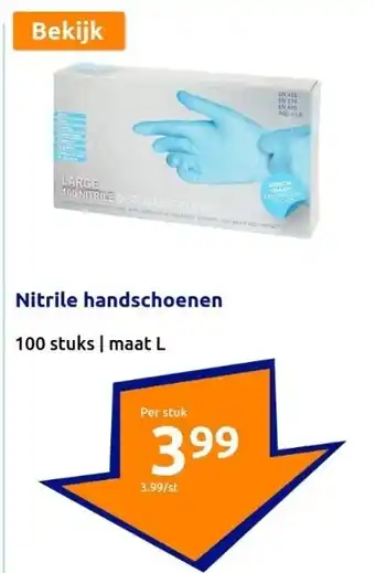 Action Nitrile handschoenen aanbieding
