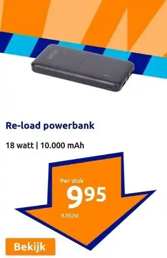 Action Re-load powerbank aanbieding