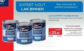 Hubo Levis EXPERT Houtlak binnen aanbieding