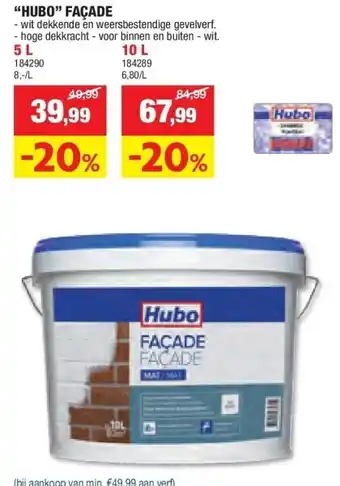 Hubo “HUBO” FAÇADE aanbieding