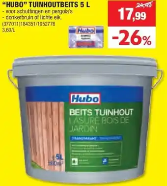 Hubo “HUBO” TUINHOUTBEITS 5 L aanbieding