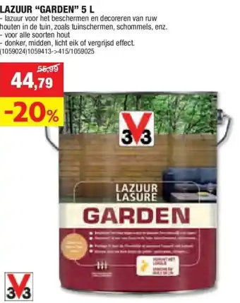Hubo LAZUUR “GARDEN” 5 L aanbieding