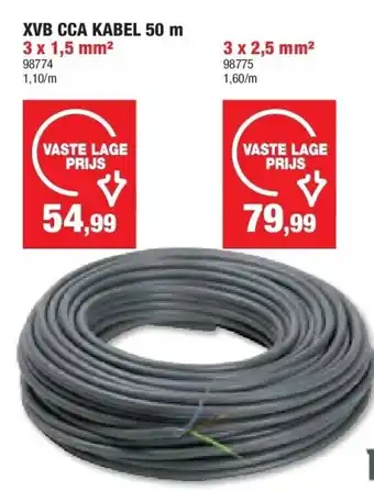 Hubo XVB CCA KABEL 50 m aanbieding