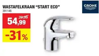 Hubo WASTAFELKRAAN “START ECO” aanbieding