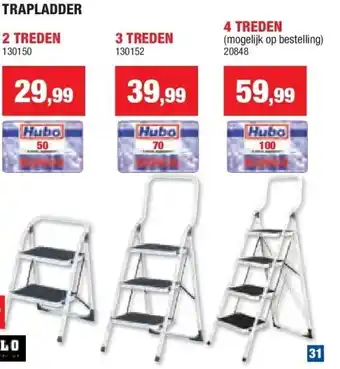 Hubo TRAPLADDER aanbieding