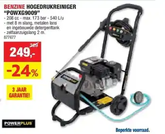 Hubo BENZINE HOGEDRUKREINIGER “POWXG9009” aanbieding