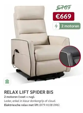 Crack RELAX LIFT SPIDER BIS aanbieding