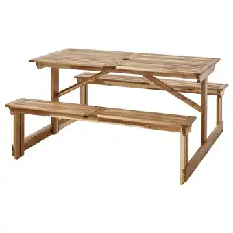 IKEA Lerholmen Picknicktafel, acacia buiten aanbieding