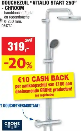 Hubo DOUCHEZUIL VITALIO START 250 - CHROOM aanbieding