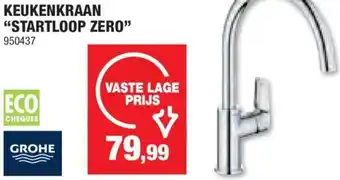 Hubo KEUKENKRAAN STARTLOOP ZERO aanbieding
