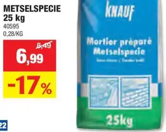 Hubo METSELSPECIE 25 kg aanbieding